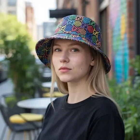 GucciGG Psychedelic Bucket Hat w/ Tags